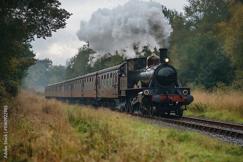 steam train on the tract