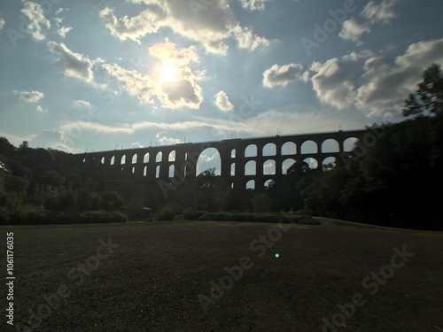 Netzschkau Viaduct Silhouette