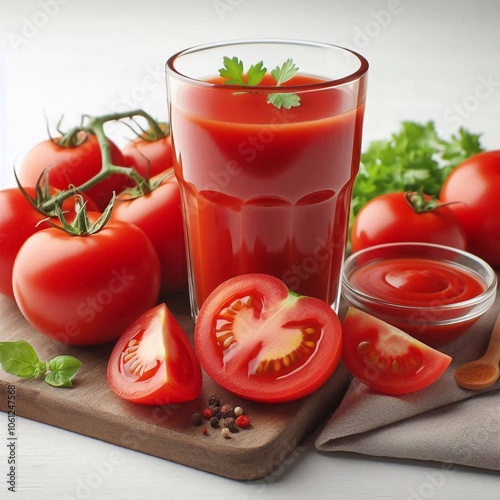 frischer Tomatensaft