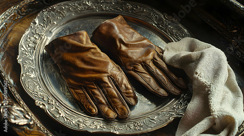 Vintage Leather Gloves from the Early 1900s