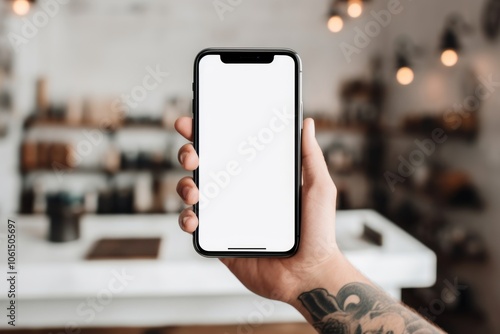 Blank smartphone mockup photo electronics photography.