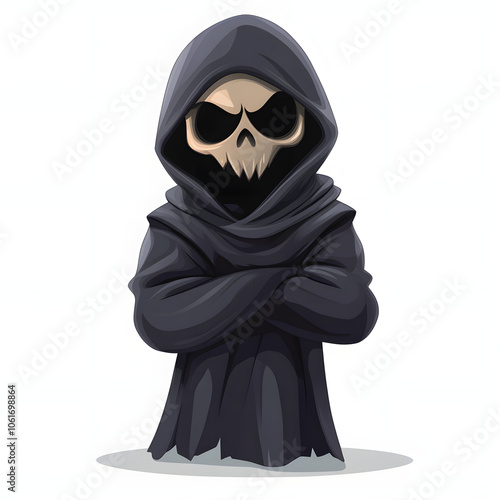 death in the hood concept highlighted by white, png