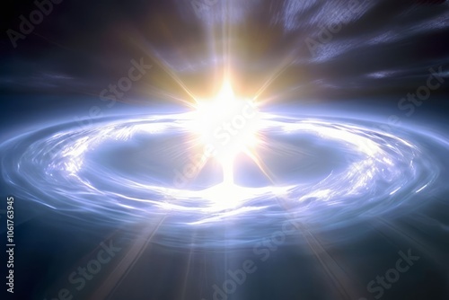 heavenly halo a halo of light gently pulsating with divine energ