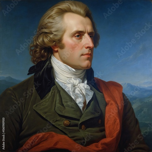 Assumed portrait of Portrait of Friedrich von Schiller, c. 1808