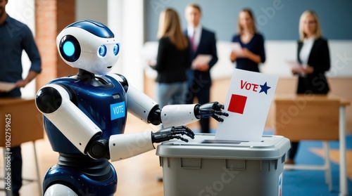 Robot giving vote ideal candidate