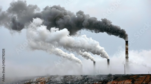 Industrial Emissions: Gases and particulates emitted from production processes in industries like steel, cement, and chemicals lead to air pollution and global warming. 