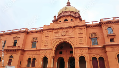 Ornate Facade of a Historical Palace