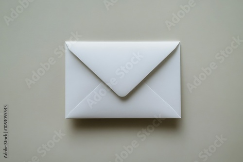 An elegant white envelope with soft shadows creates a sophisticated and timeless aura, suitable for various forms of written communication and artistic inspiration.