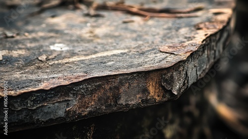 A macro photograph of the scuttle edge, focusing on the texture and any wear, with the surrounding area softly blurred.