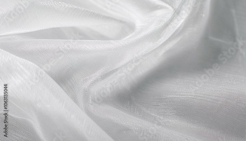 voile white fabric with texture chiffon organza tulle textile background backdrop textured empty blank clean surface pattern semitransparent transparent