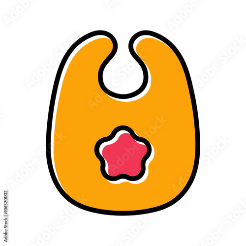 Cute Bibs Vector Icon