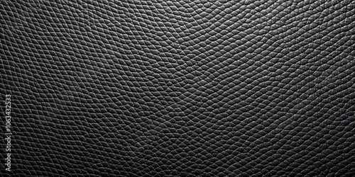 Panoramic texture of black synthetic material surface