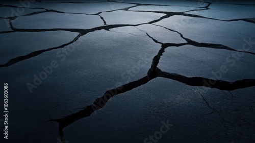 Explore the intriguing patterns of cracked ground in nature's harsh environment