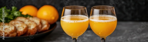 People raising their glasses in unison as fireworks go off, New Year's countdown, celebratory toast