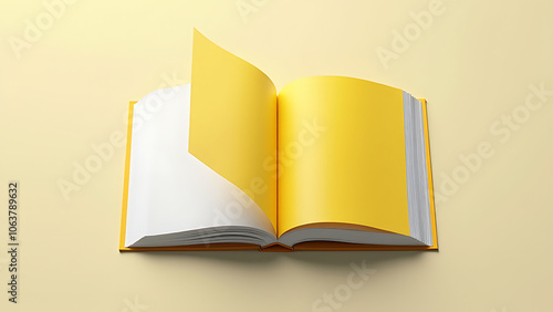 The book layout features a dominant background color while strategically placing yellow accents throughout the design for visual emphasis