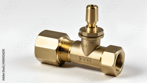 A heavy duty brass 15mm drain Off cock valve in short (46mm) length - Type A, BS 2879-2