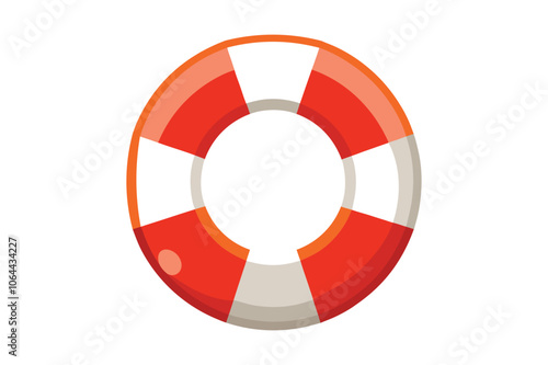 a lifebuoy on a white background