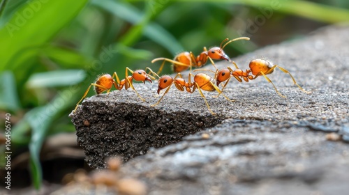 Explore the fascinating world of ants as they navigate their environment and collaborate in nature