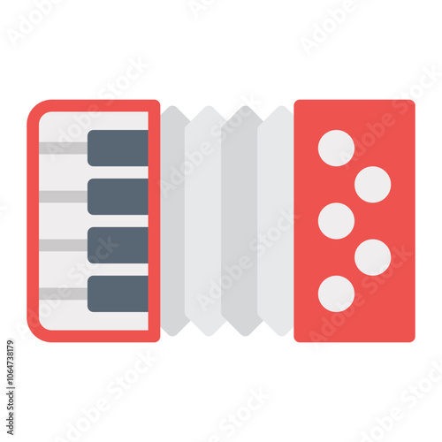 Accordion icon vector image. Can be used for Oktoberfest.