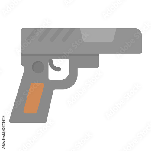 Pistol icon vector image. Can be used for Shooting.