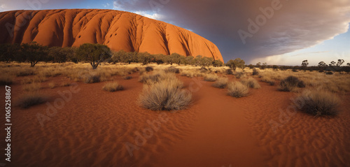 The Enchantment of Uluru Australia’s Legendary Desert Landmark.