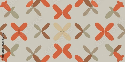 Abstract pattern of repeating rotation four arrows icon, abstract