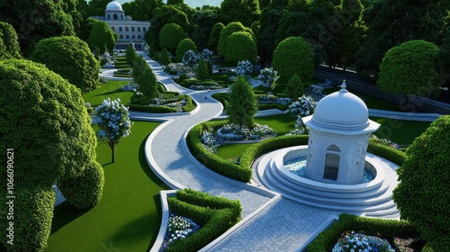 Humayun s Tomb Garden New Delhi India Landscape Architecture Stone Path