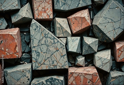 Picture Geometric stone design, high quality