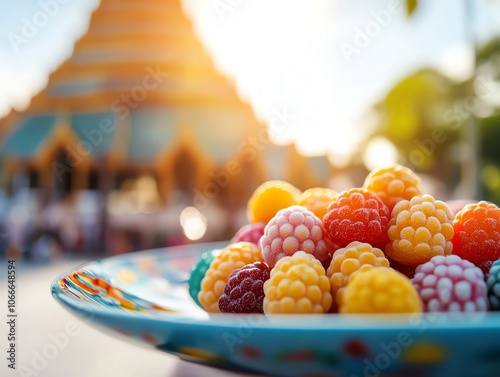 A vibrant plate of luk chup