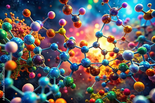 Explore the intricate structure of the NADH molecule, showcasing its chemical formula and dynamic atomic arrangement