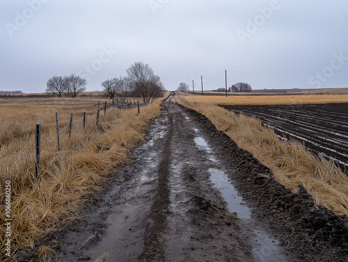 Road stretching into the horizon