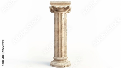 Classical Stone Column: Architectural Detail