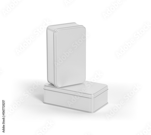 Durable White Rectangular Metal Box for Sturdy and Minimalist Storage