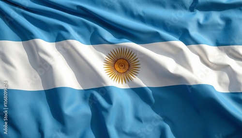 Argentinian flag isolated background