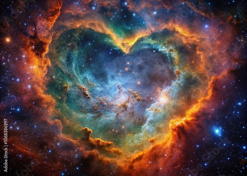 Long Exposure Photography of the Heart Nebula IC 1805 in Cassiopeia as Seen from Stockach, Germany, Showcasing Stellar Beauty and Cosmic Wonders in the Night Sky