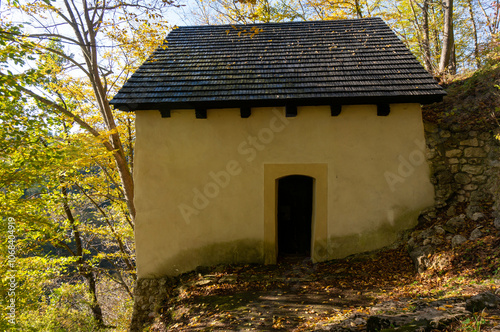 Hermitage of Blessed Salomea (Pustelnia Błogosławionej Salomei). According to legend, she lived here for eight years. Skała, Poland.