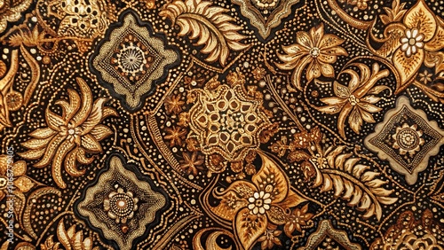 Abstract javanese batik pattern