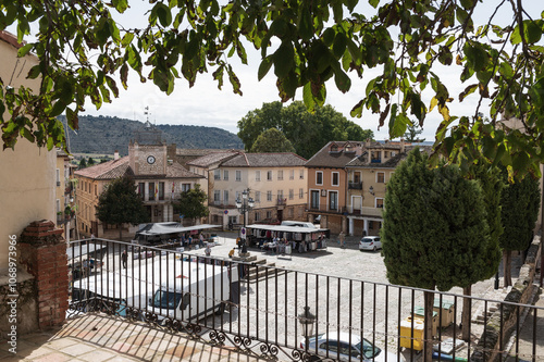 Plaza mayor de Brihuega en su casco antiguo, Guadalajara, castilla la mancha, España.