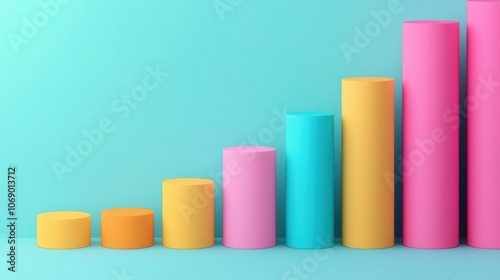 Business planning, dividends and rising capital cost, 3D illustration