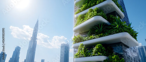 Innovative green self-sustaining skyscrapers transform urban skylines