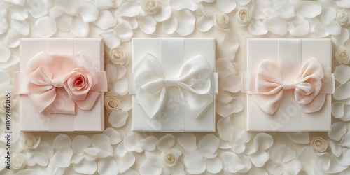 Romantic gift boxes for special occasions with soft floral design