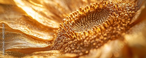 Golden Sunflower Close Up.