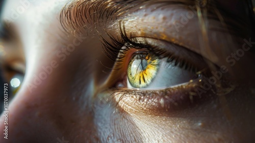 Close up of human eye