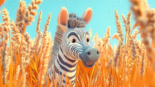 Camouflaged zebra blending with tall grass playful wildlife photography showcasing nature s quirks