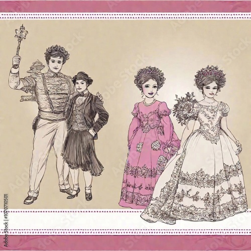 birthday card with aristocrats on the front