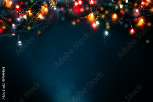 colorful christmas lights