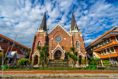 The Church of the Birth of Our Lady, also known as the Kepanjen Church in Surabaya is the oldest Catholic Church in town, and it was built in 1899