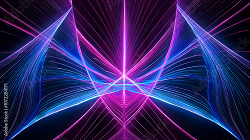 Fraktaler Hintergrund in Neonfarben