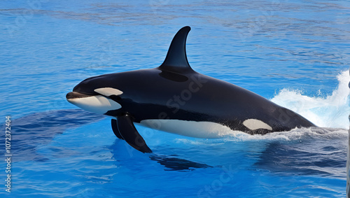 orcinus orca in Loropark Tenerife, orca, or killer whale, is a toothed whale that is the largest member of the oceanic dolphin family. It is the only extant species in the genus Orcinus.