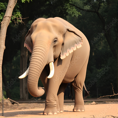 Indian elephant (Elephas maximus indicus) is one of three extant recognised subspecies of the Asian elephant and native to mainland Asia